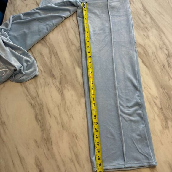 NEW! ANGEL HELLO KITTY FOREVER 21 Velvet Blue Sweatpants Size S DISCONTINUED Bow - Picture 10 of 12